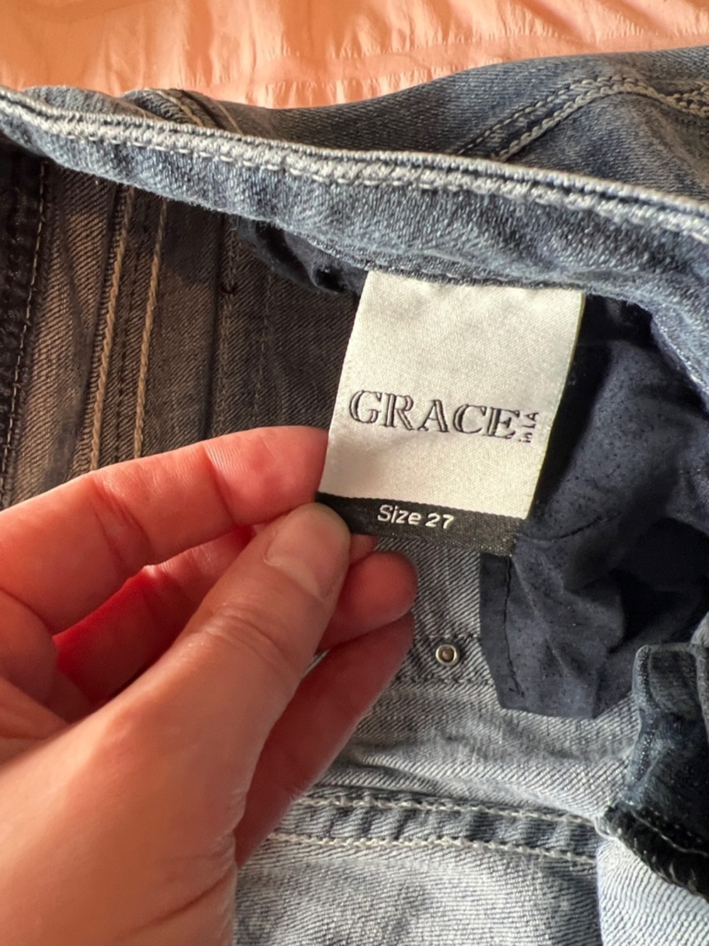 Grace in LA Light Blue Boot Cut Jeans - Picture 9 of 11